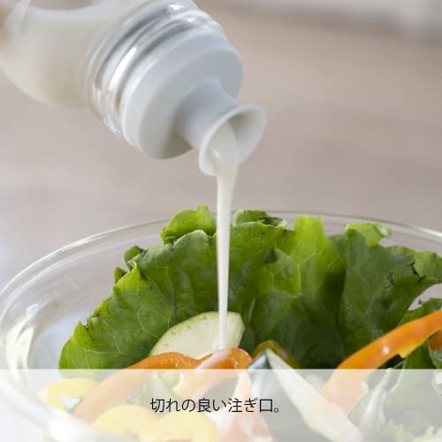 HARIO Slim Dressing Bottle, 120ml, Can be used with boiling water, Pale Gray, DBS-120-PGR