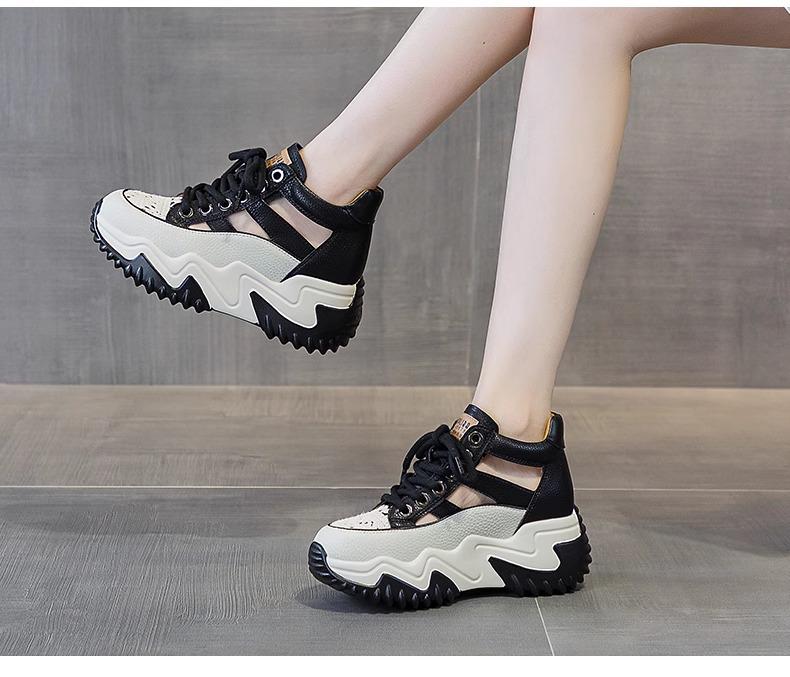 Women's 2024 Spring/Summer Thick-Soled Breathable Sandals & Slippers, Height-Boosting, Versatile Design