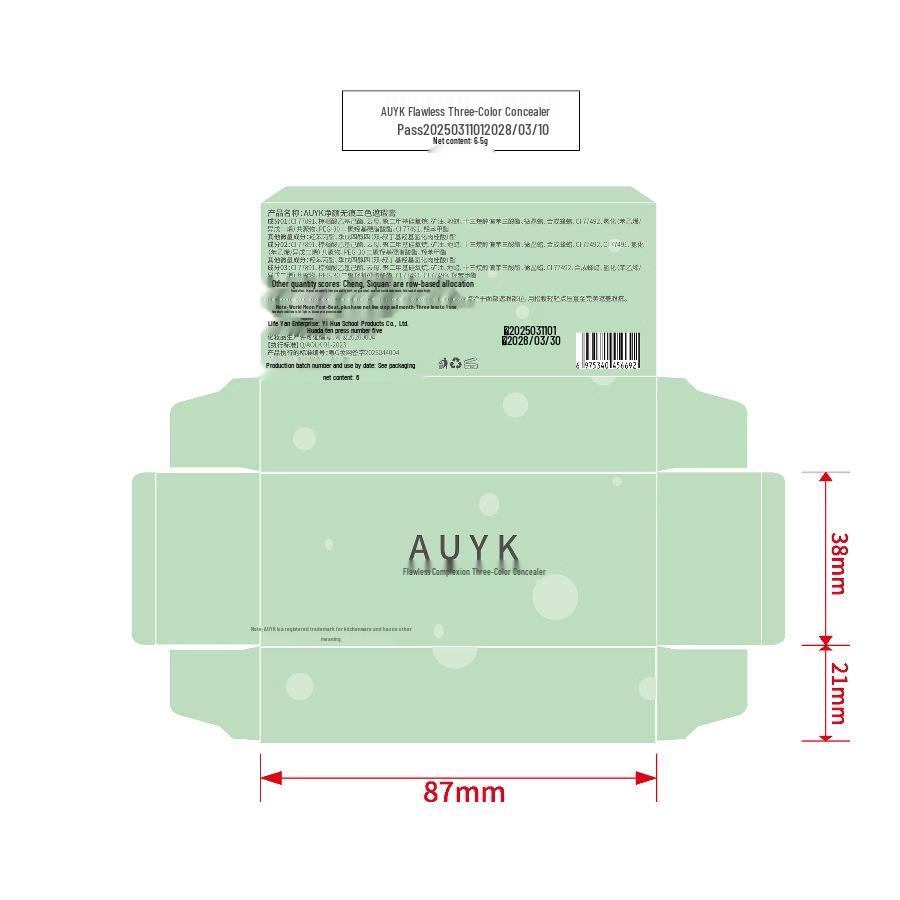 Tri-Tone Concealer Palette for Dark Circles, Spots, and Contouring
