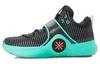 WOW 6 Slip Resistant Abrasion Resistant Low Top Basketball Shoes Men's Green Black ABAM089-84