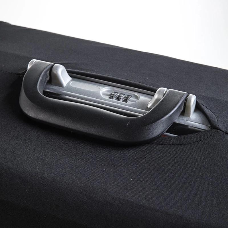 Travel Luggage Cover with Pull Rod Dust-Proof Thickened High Elastic Fabric Protective Cover for Luggage Box