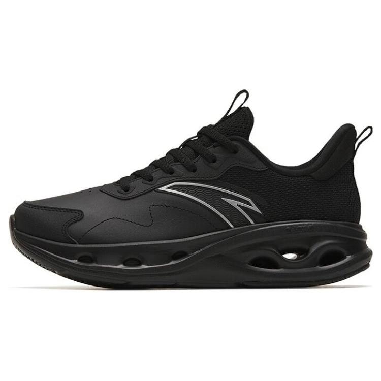 

Anta Cushioning Slip Resistant Abrasion Resistant Breathable Low top Running Shoes Women s Bright Black 122315575-5 36.5
