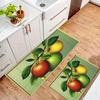 1 Stück Anti-Ermüdungs-Küchenteppiche Apfeldruck Wasserdicht Rutschfest Dick Gepolsterte Küchenmatte Schwerlast Komfort Stehmatte für Küche