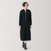 MUJI Women's Milan Rib Knit Blouson, Black, Size M, BA1P0A4A