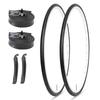MOHEGIA 700x25C Road Bike Bicycle Tires (Set of 2): 700C 25-622mm Cross Bike Clincher - Folding Replacement Tires and Tubes
