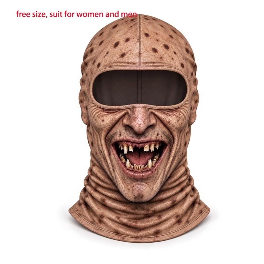 Windproof Balaclava Ski Mask 3D Printed Neck Gaiter Novelty Face Cover Skiing