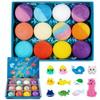 Ocean Toy Bath Salt Ball Set – 60g × 12 Pieces, Bubble Bath Balls, Children’s Bath Bombs, Gift Box Packaging