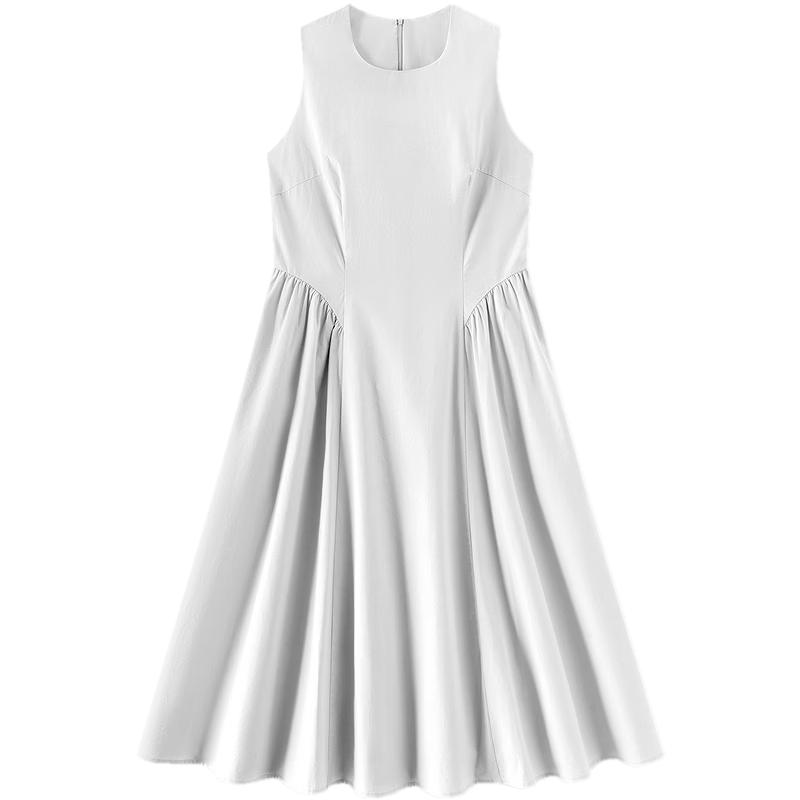 Semir Women s Summer Round Neck Sleeveless Midi Dress S