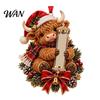 Reusable Acrylic Party Supplies Christmas Cash Gift Ornament, 2D Highland Cow/Gingerbread/Bear/Snowman Money Holder, Holder for Xmas Tree Hanging