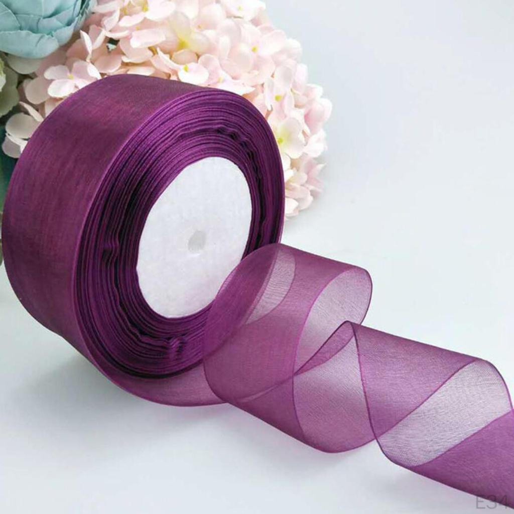Ribbon Roll Spool Diy Gift Wrapping - 1.5 Inch 50Yards 21 Colors