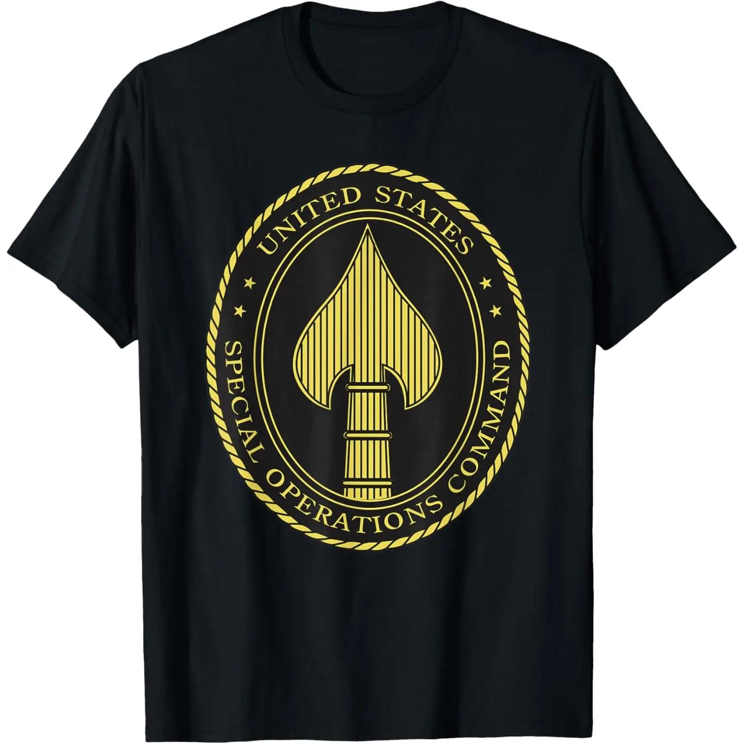 

US Special Operations Command USSOCOM SOCOM Military T-Shirt 100% Cotton O-Neck Short Sleeve Summer Casual Mens T-shirt S чёрный