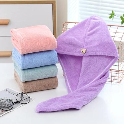 Women Long Hair Quick-Dry Hair Towel Soft Microfiber Towels Shower Cap Towel Bath Hats For Women Dry Hair Cap Lady Turban Head