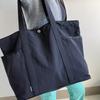 Lululemon Daily 20L Tote Bag With Metal Logo Closure Recycled Nylon Unisex Tote Bags Black LU9BSDS-0001