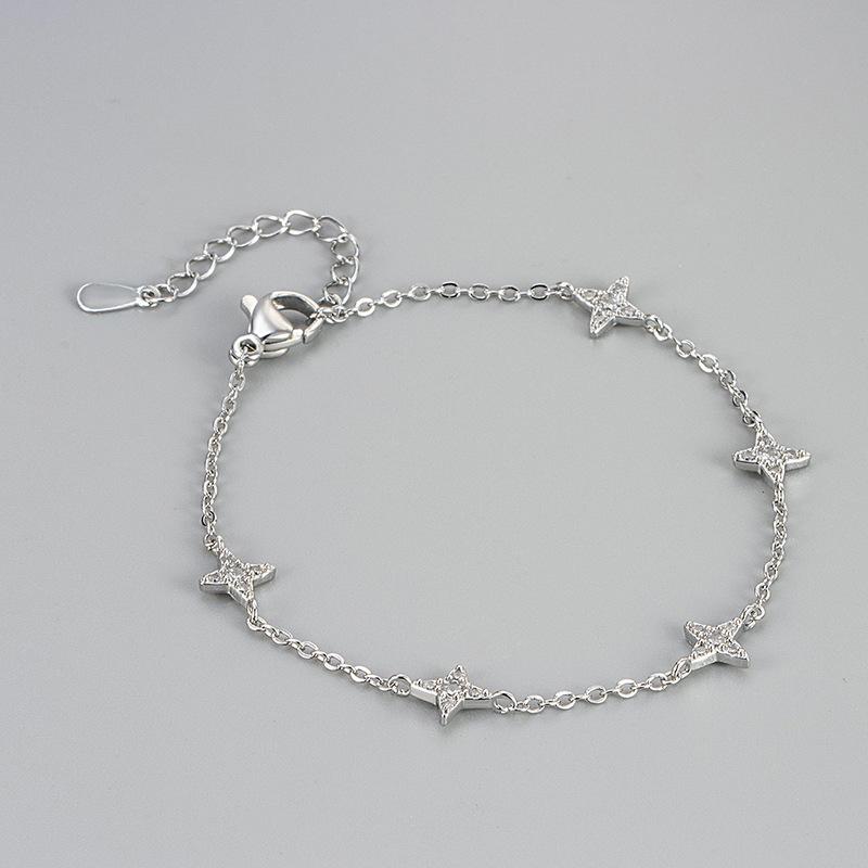 Exquisite Starburst Bracelet For Women Light Luxury Niche Design Elegant Daily Wear Versatile High End Jewelry Accessory