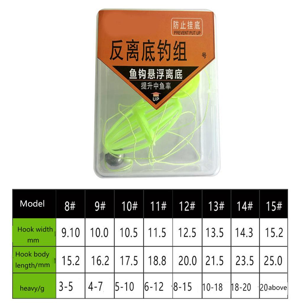 Double Hook Fishing Line Set String Hook Fishing Bait Cage Float Fishing Lure Bait Trap Fishing Tackle Accessories