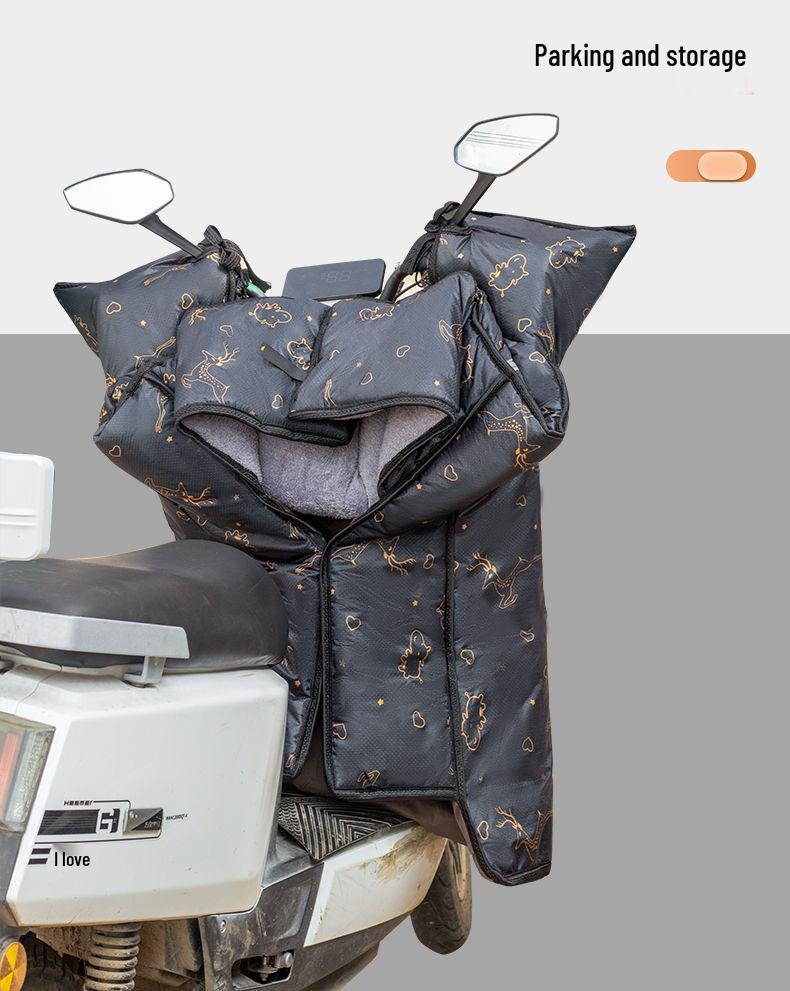 Electric Tricycle Windshield: Thickened, Fleece-Lined, Waterproof, Sunproof, and Windproof Cover for All Seasons.