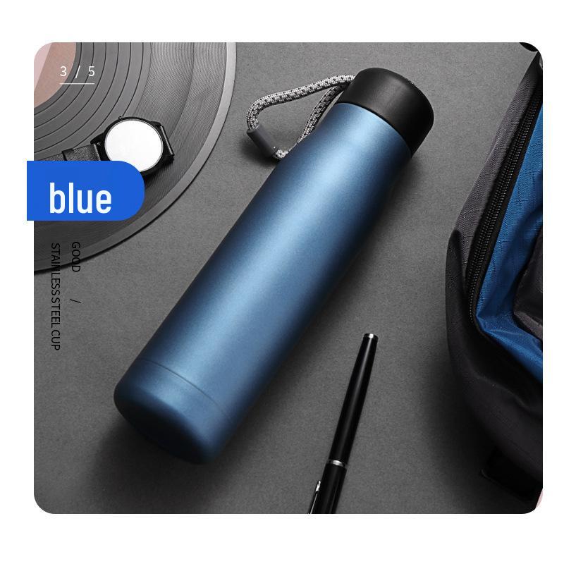 Large Capacity Stainless Steel Insulated Water Bottle - Portable Thermos Cup for Fitness & Outdoor Sports