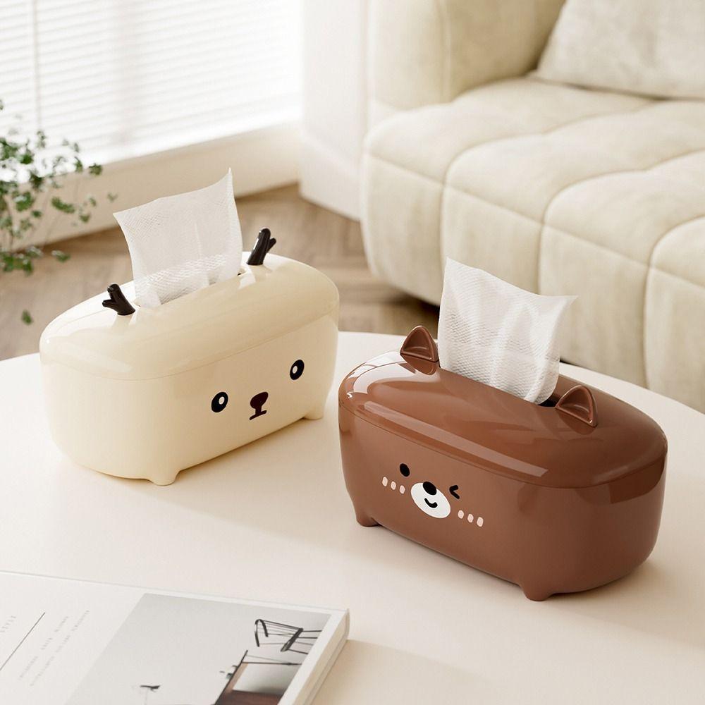 Decorative Cute Tissue Box Non-slip Paper Towel Holder Desktop Tissue Case  Living Room