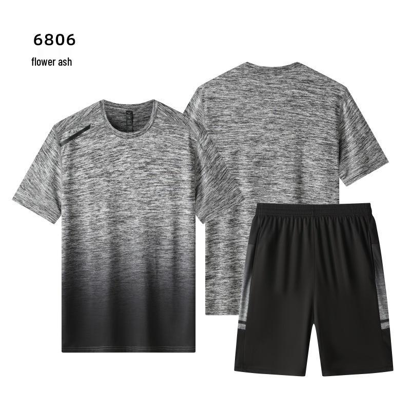 Unisex Quick-Dry Sports Set: Short Sleeve T-Shirt for Running, Basketball, and Casual Wear