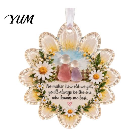 Seasonal Home Decorations Heartfelt Holiday Keepsake Ornament, Acrylic Hanging Decoration for Loved Party Decor Ones, Christmas Tree Pendant