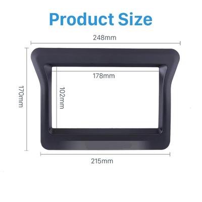 2 Din Car Stereo Panel Frame Dash Trim Kit for Nissan N400 Opel Movano Renault M