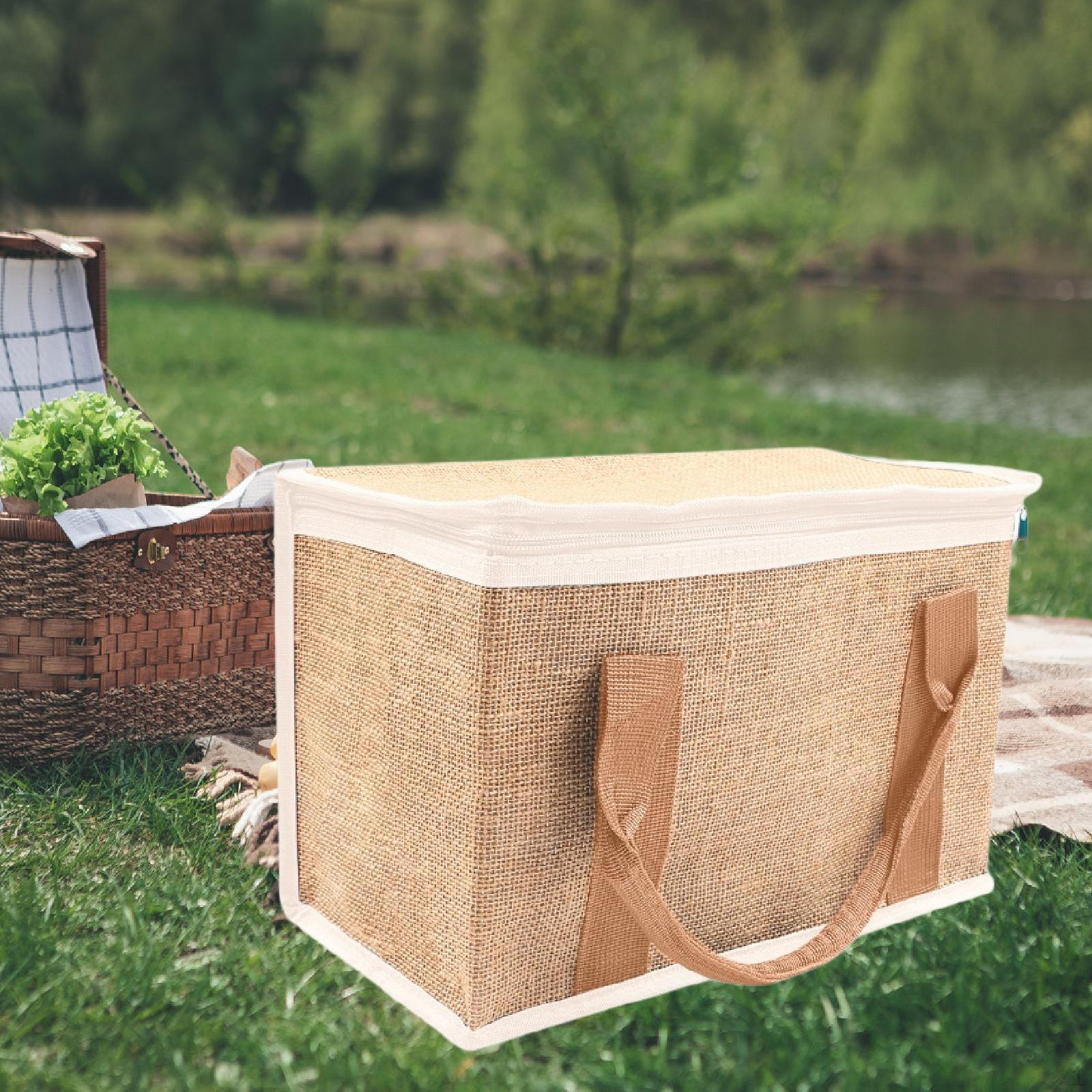 

Сумка для доставки с ручкой на молнии для переноски горячих и холодных блюд Khaki White