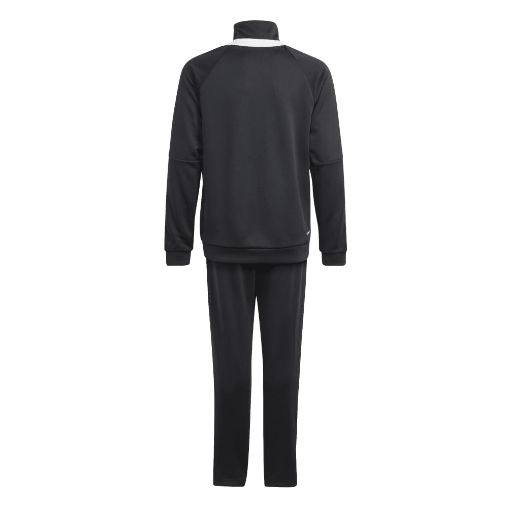 Adidas Sereno Tracksuit J120 Kids' Set, KNX38, Top Black/White, Bottom Black/White (IN0653),