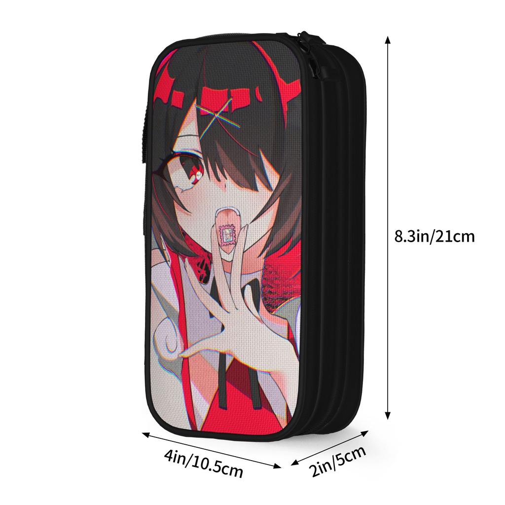 Needy Streamer Overload Ame-chan Pencil Case Cute Pen Bag Student Big Capacity Students School Gift Pencilcases