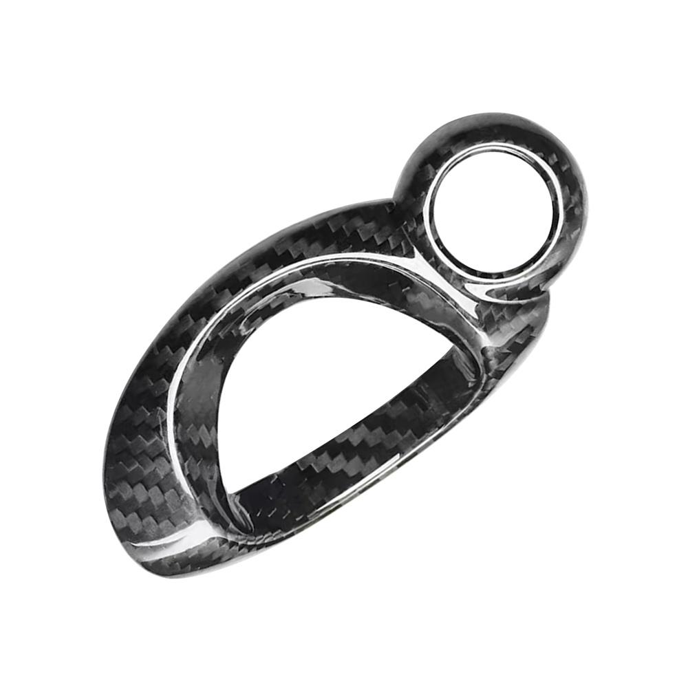 Carbon Fiber Car Start Stop Key Panel Cover For Mini Cooper R56 R57 R58 R59 R60