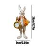 Easter Resin Rabbit Statue Cartoon Bunny Decoration Sculpture Yard Party Home Easter Ornament Statuette Decoration
