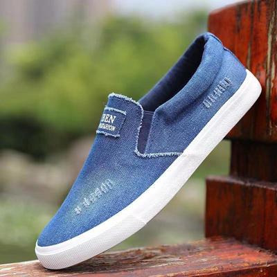 Summer Trainers  Denim  Shoes Footwear Men's Canvas Shoes Slip-On Sneakers Male Flats Breathable Loafers for Men