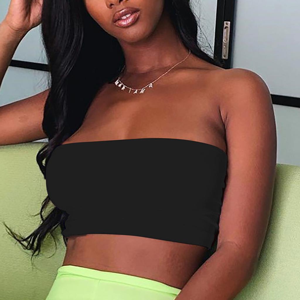 Women's Fashion Casual Sleeveless Bra Slim Short Color Sexy Vest