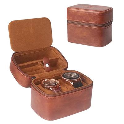 Leather Watch Box Organizer Travel Storage Bag Luxury Retro Cowhide Dermis Package Case for Watch Portable Display