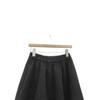 Korean High-Waisted Pleated Tulip Wool Skirt - Women's Elegant Grey A-Line Autumn/Winter Arrival