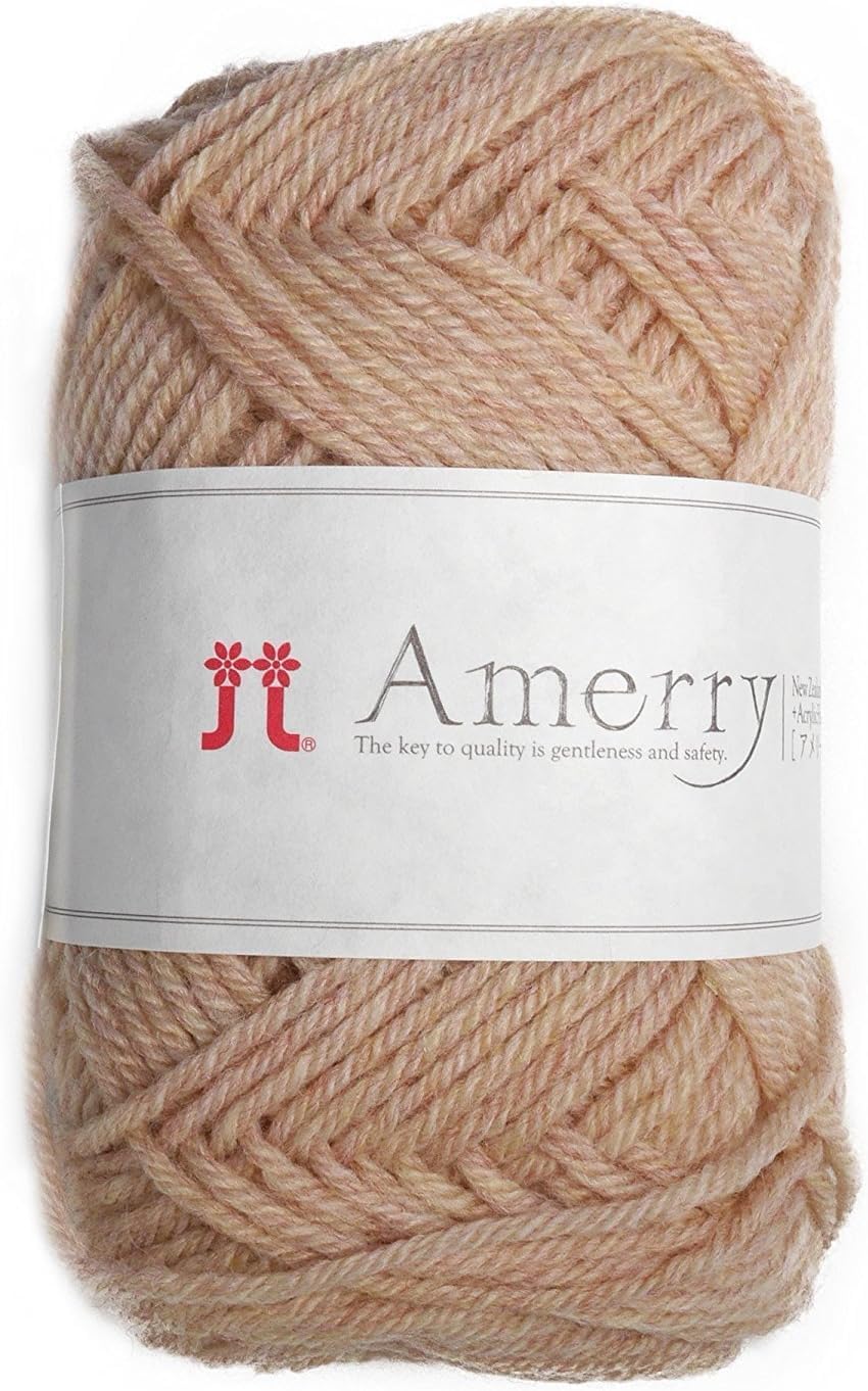 

Hamanaka Amelie Medium 5 Set of 2261 Yarn, Weight, Col. 28, Beige, 40g, Approx. 110m, Balls,