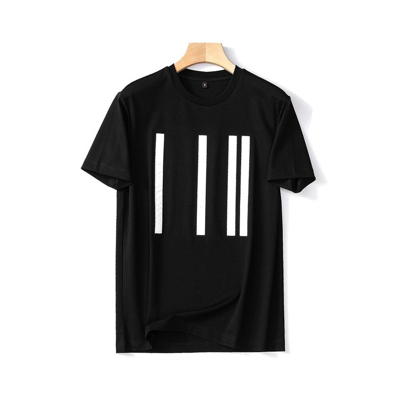 80-Count Liquid Ammonia Mercerized Cotton Men s Short-Sleeve Summer T-Shirt, Pima Cotton Sweatshirt, Export Export-Grade Patterned Base T-Shirt Black XL