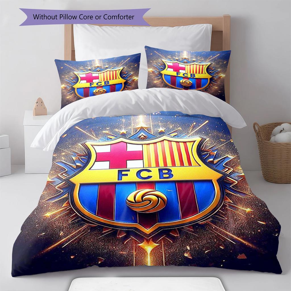 Cartoon Pattern Bedding Quilt Set Quilt Cover Pillowcase Home Decoration Birthday Gift (1 * Duvet Cover + 2 * Pillowcase, Without Core)