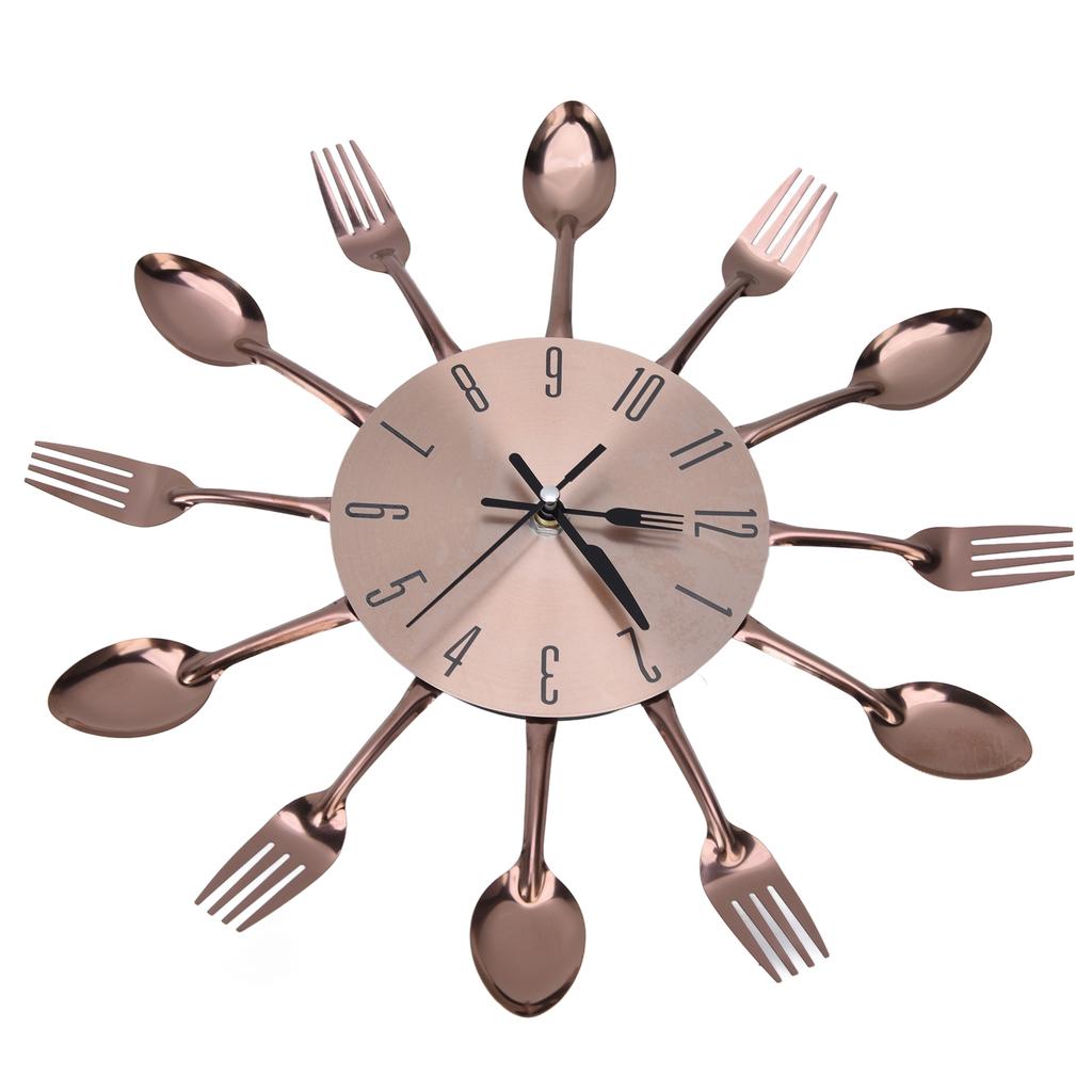 Kitchen Wall Clock Multipurpose Cutlery Kitchen Utensil Clock for Kitchen Restaurant Home Decor