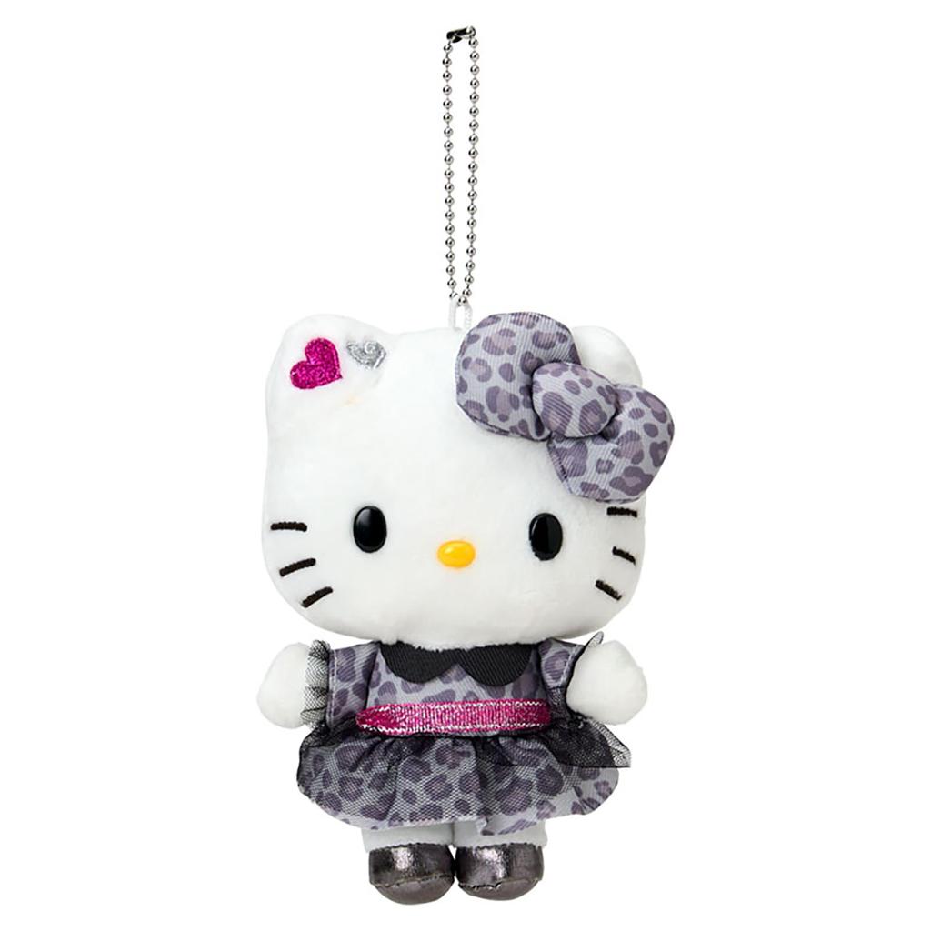 Sanrio Mascot Holder Hello Ages 6 and 315419 (Monotone Animal), Kitty, Polyester, Up,