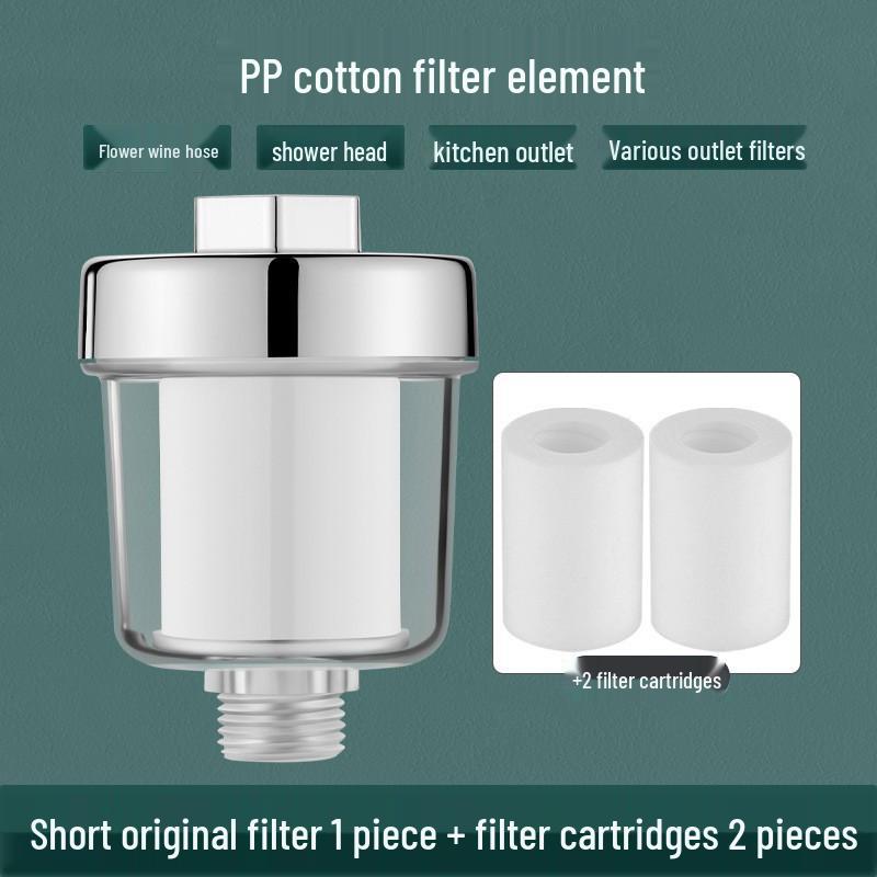 Universal Shower Head Water Filter Cartridge - PP Cotton Purifier for Bathroom