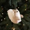 Small Christmas Tree Decorations DIY Simulated Squirrel Pendant  Merry Christmas Decor