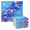Kitchen Cloth Floral Pattern Japanese Style Cherry Blossom Blue Cute Wiping Absorbent Quick-drying Stain Removal Dishcloth 6-piece Set Dish Towel Car