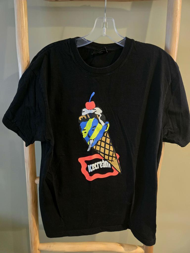 ice cream t shirt Black Men's Size Large BBC Pharrell Bape Supreme Unisex T-Shirt