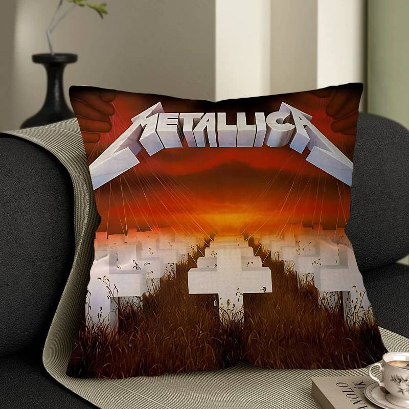 

Подушка с чехлом M-METALLICA Cool Cushion Cover Наволочка Обивка Диван Плед для дивана Домашний Декор Наволочка 12x12Inch