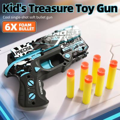 Soft Bullet Toy Gun Plastic Shooting Model Launcher Interactive Foam Dart Launcher for Kids Gifts Parent-Child Interactive Game