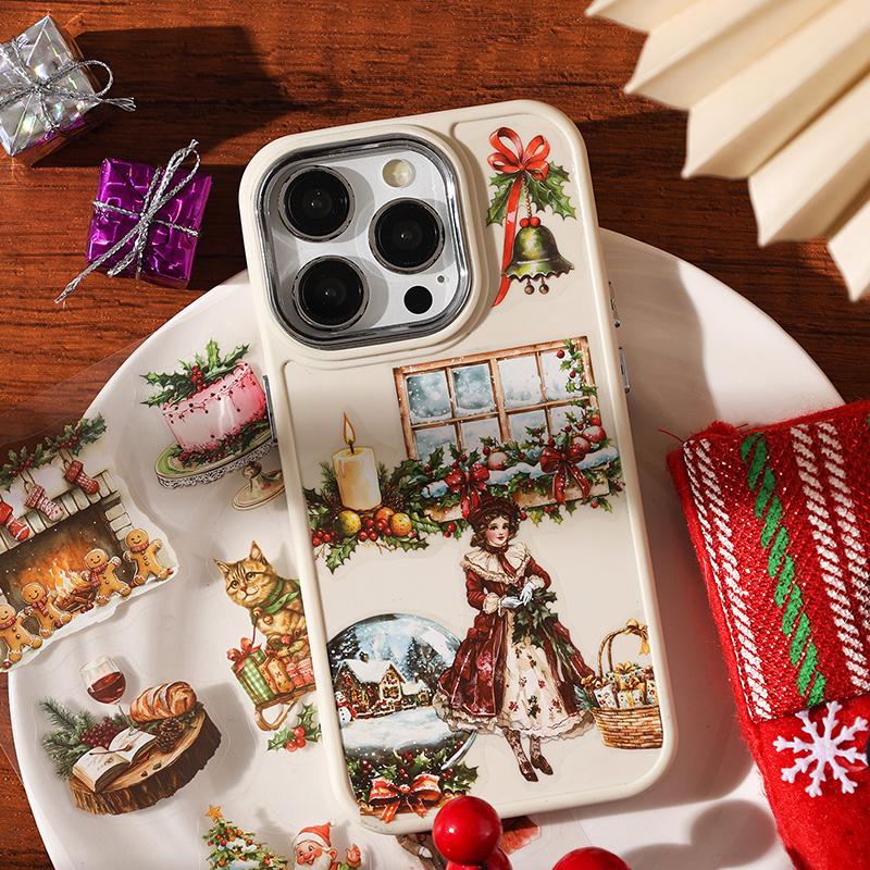 20sheets/book Christmas Letters Series Stickers Books Hand Account Material Perfect For Journaling Diy Scrapbooking Supplies