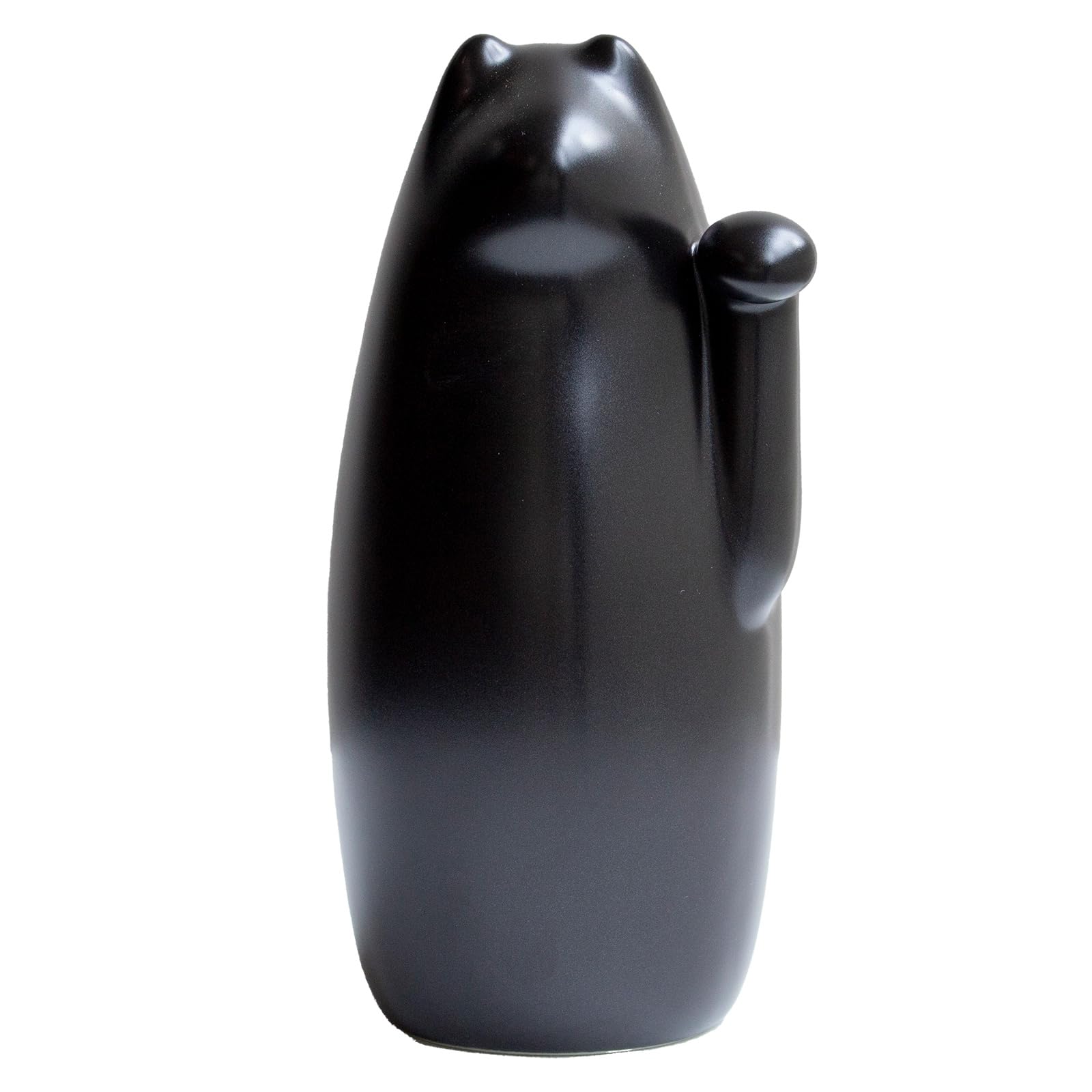 

SETOMANEKI Maneki Neko Seto Good Luck Simple Decor (Lucky Cat) - Ware, Charm, Figurine, (Black, Medium) чёрный