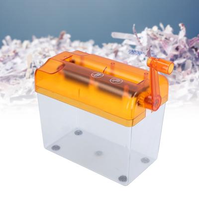 Ruční skartovač papíru Přenosný Manuální Kompaktní struktura Jednoduchá obsluha Ruční skartovačka s klikou pro kancelářský desktop Home