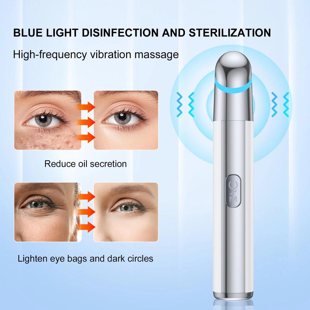 New Tira Eye Beauty Device: Vibration Massage & Light Therapy for Dark Circles and Wrinkles