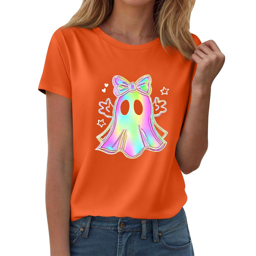 Women's T-shirts, Women's Short-sleeved Tops, Summer Fashion Round Neck Casual Stylish Shirts, Tunic Tops